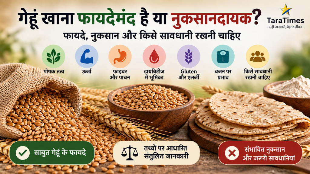 गेहूं खाने के फायदे और नुकसान Gluten Celiac Disease और जरूरी सावधानियां