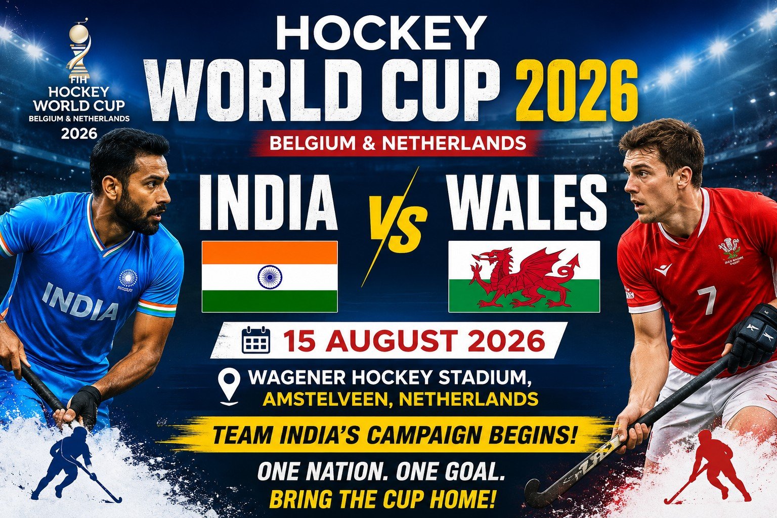 Hockey World Cup 2026: 15 अगस्त को Wales से भिड़ेगा भारत, जानें पूरा शेड्यूल