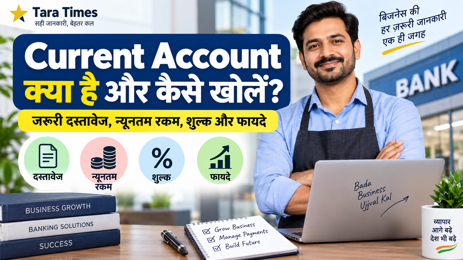 Current Account क्या है और कैसे खोलें? फायदे, जरूरी दस्तावेज और Minimum Balance की पूरी जानकारी