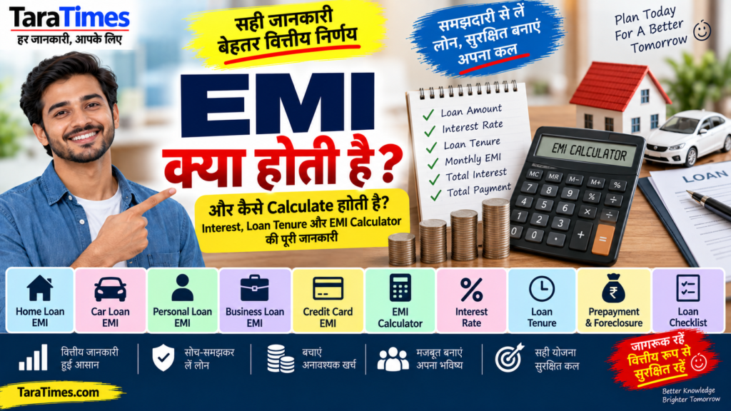 EMI क्या होती है EMI Calculator Interest Rate और Loan Tenure की जानकारी