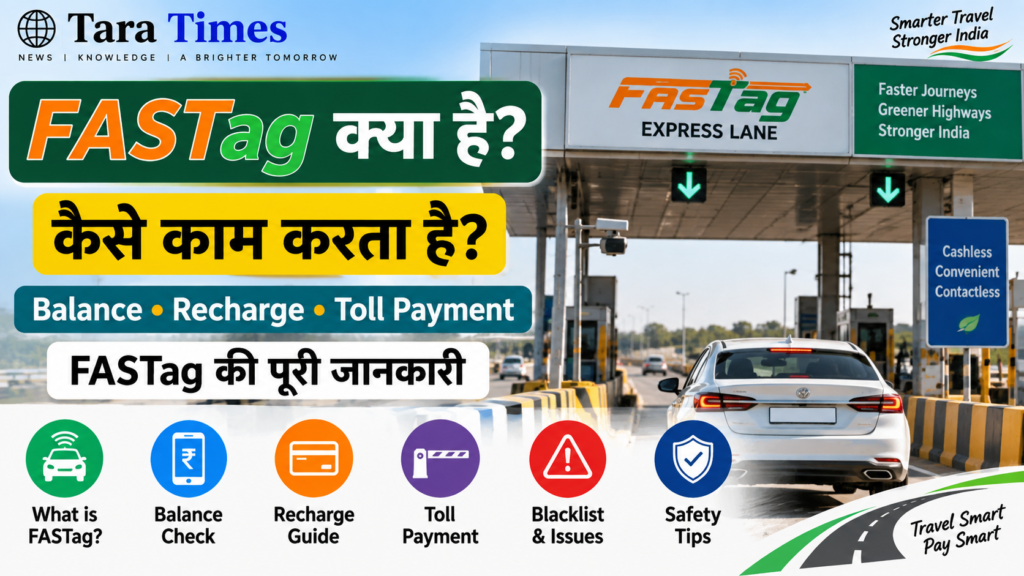 FASTag क्या है कैसे काम करता है Balance Recharge Toll Payment