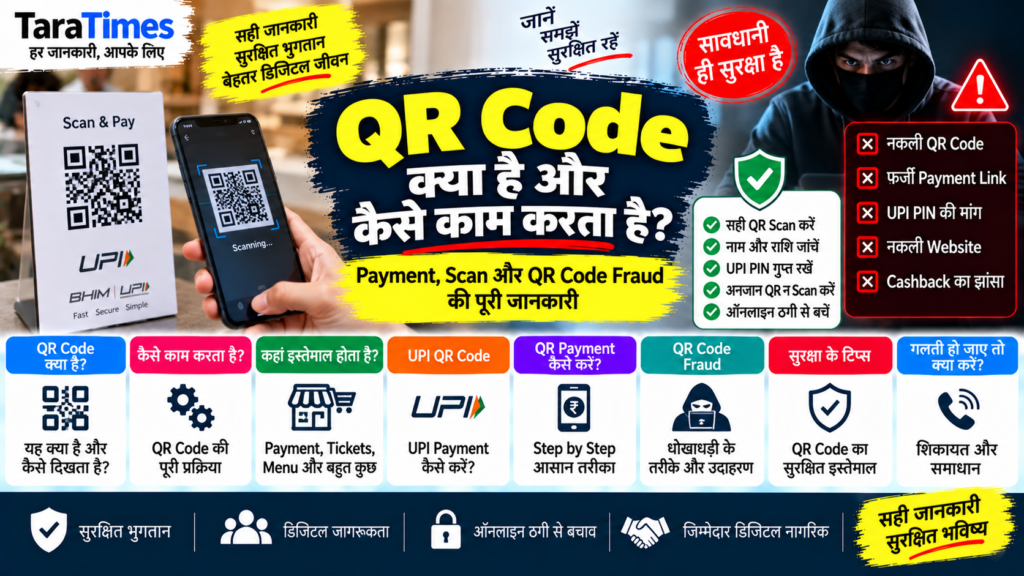 QR Code क्या है QR Payment UPI Scan और QR Code Fraud से कैसे बचें