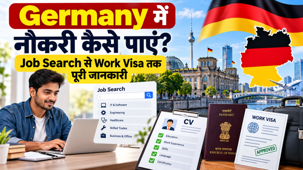 Germany में नौकरी कैसे पाएं और Work Visa प्रक्रिया