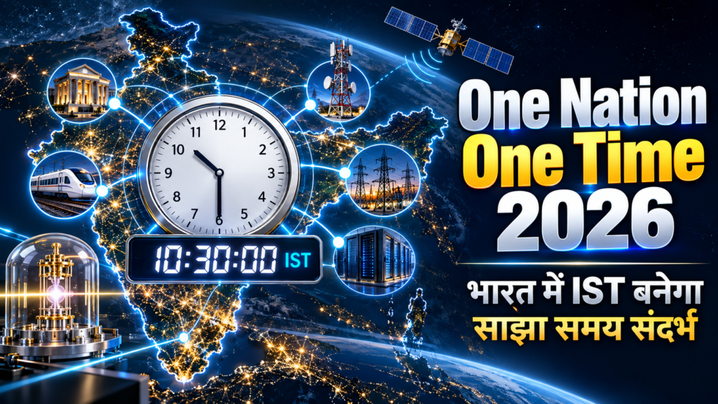 One Nation One Time Rules 2026 में भारत के लिए साझा IST समय संदर्भ