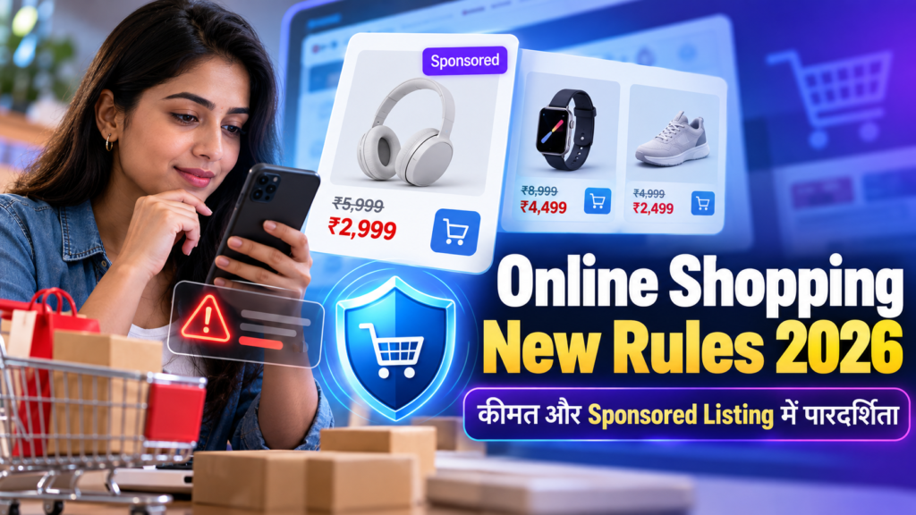 Online Shopping New Rules 2026 में कीमत और Sponsored Listing की पारदर्शिता