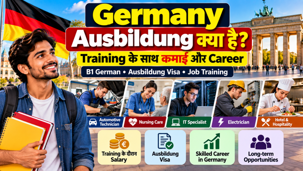 Germany Ausbildung Training Salary और Visa की जानकारी