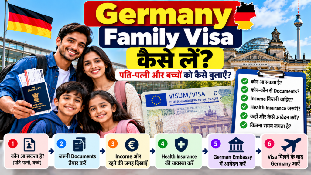 Germany Family Visa рдкрддрд┐-рдкрддреНрдиреА рдФрд░ рдмрдЪреНрдЪреЛрдВ рдХреЛ рдХреИрд╕реЗ рдмреБрд▓рд╛рдПрдБ