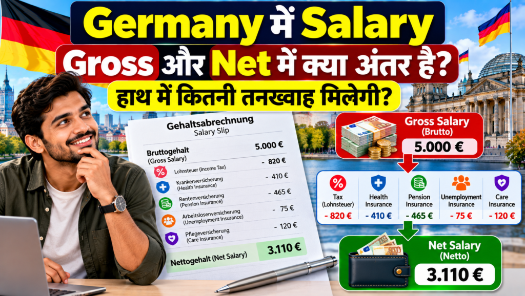 Germany Gross और Net Salary में क्या अंतर है