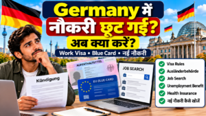 Germany में नौकरी छूट जाए Work Visa और Blue Card के नियम
