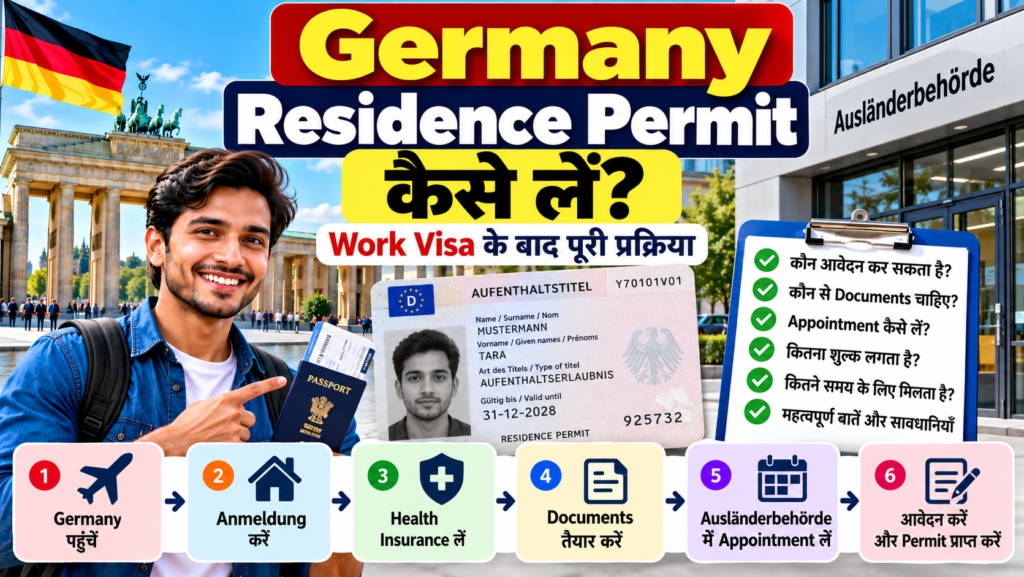 Germany Residence Permit Work Visa рдХреЗ рдмрд╛рдж рдХреИрд╕реЗ рд▓реЗрдВ