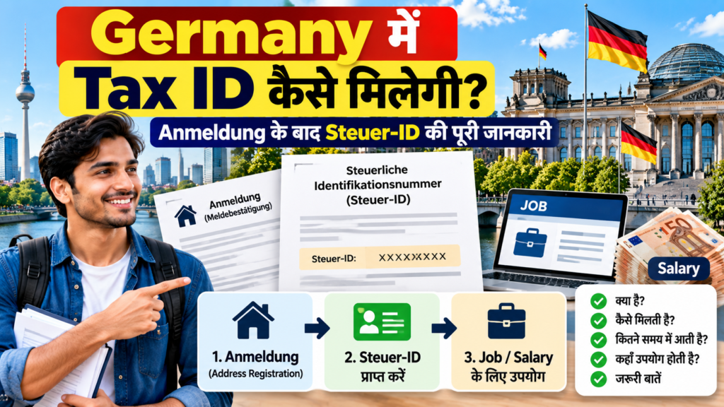 Germany рдореЗрдВ Anmeldung рдХреЗ рдмрд╛рдж Tax ID Steuer-ID рдХреИрд╕реЗ рдорд┐рд▓реЗрдЧреА