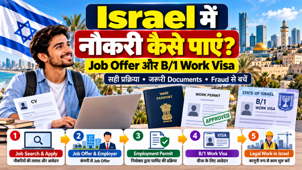 Israel में नौकरी कैसे पाएं और B/1 Work Visa की प्रक्रिया