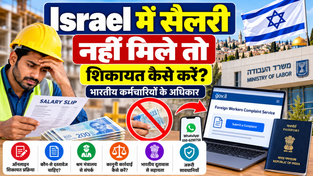 Israel Salary Complaint सैलरी नहीं मिलने पर शिकायत करने का तरीका